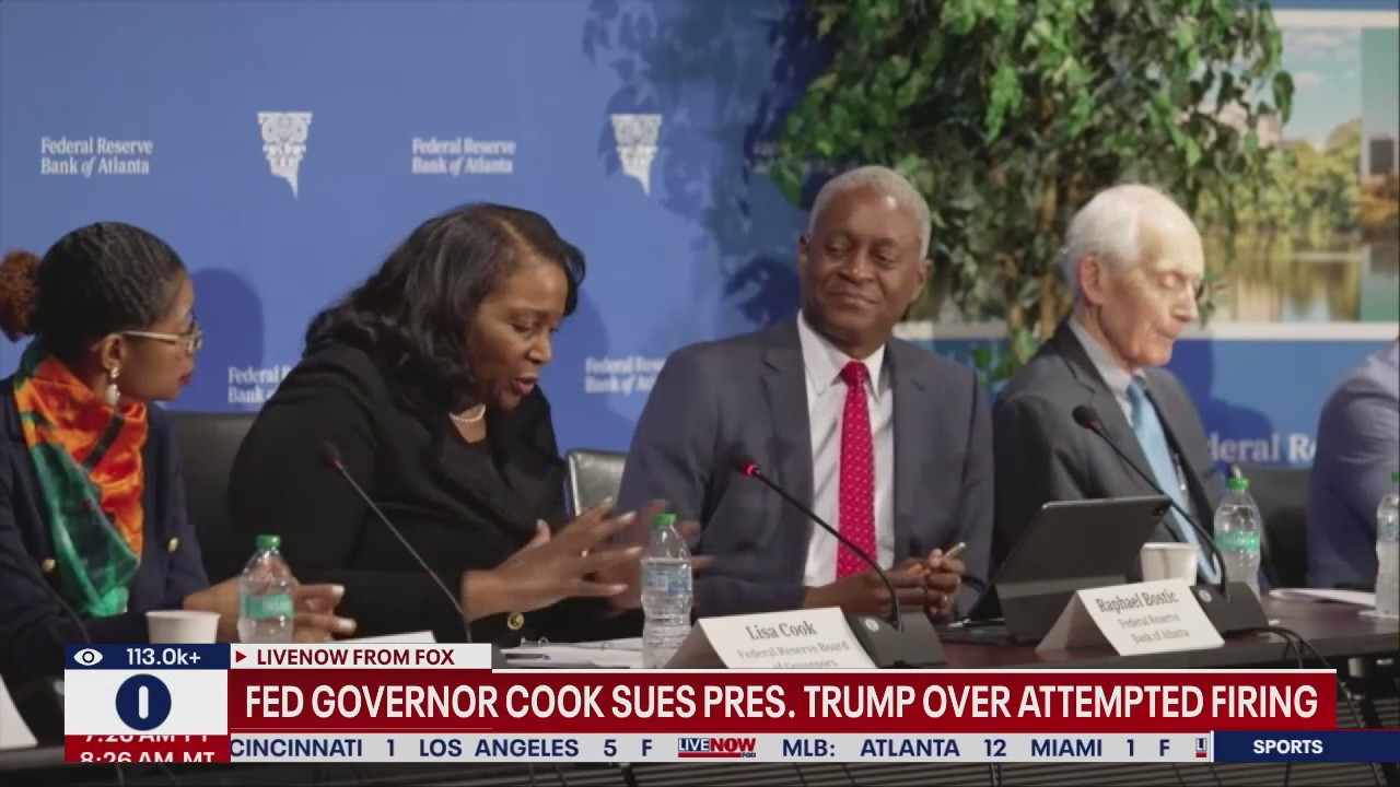 Fed Gov. Cook sues Pres. Trump over firing