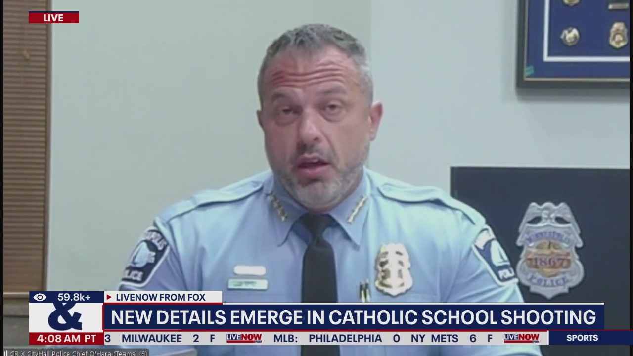 Minneapolis police chief talks school shooting probe