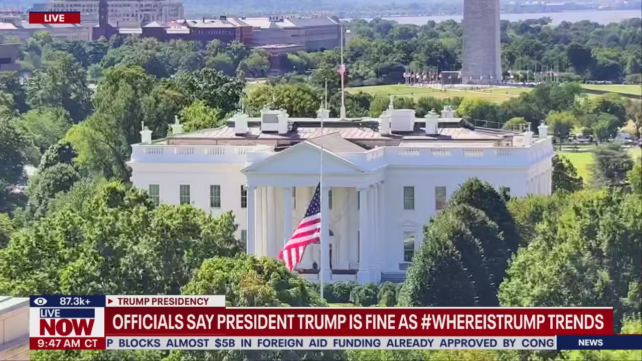 #WhereisTrump? Trending after no sightings