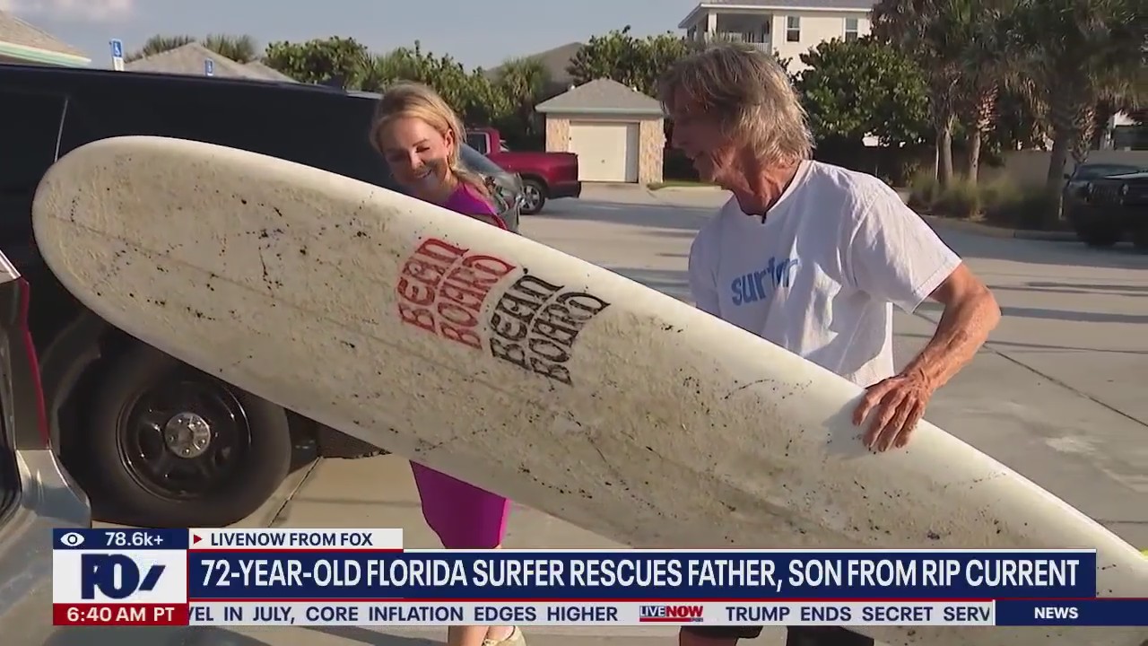 72-year-old surfer rescues father and son