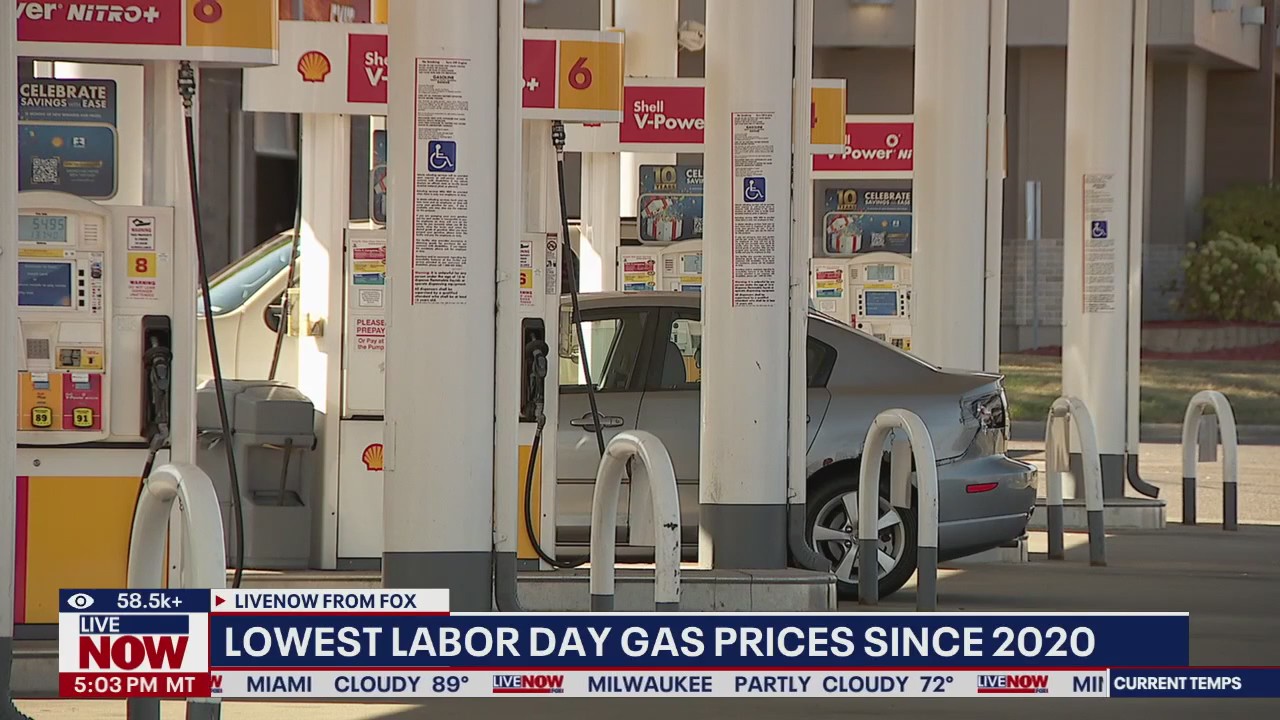 Lowest Labor Day gas prices since 2020