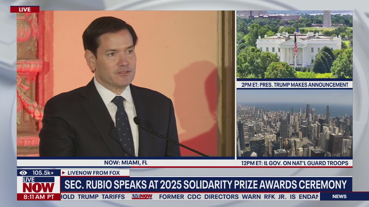Sec. Rubio speaks at 2025 solidarity prize awards