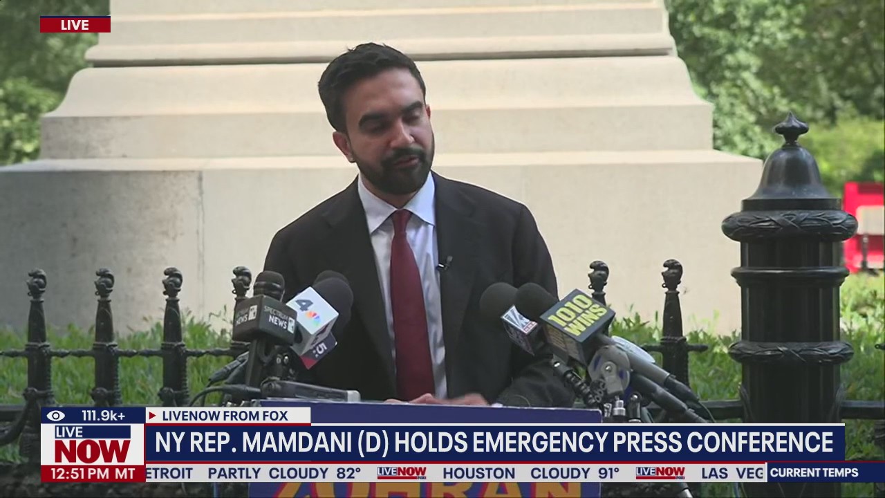 Ny rep. Mamdani holds emergency press briefing