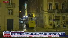 At least 16 dead in Portugal streetcar crash
