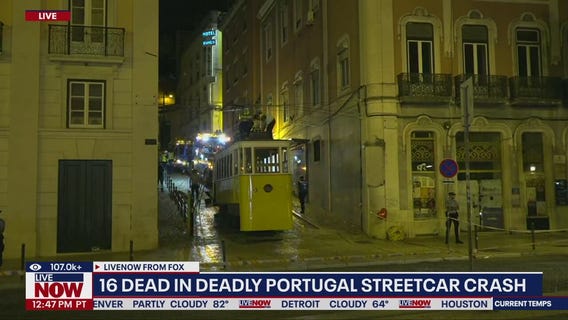 At least 16 dead in Portugal streetcar crash