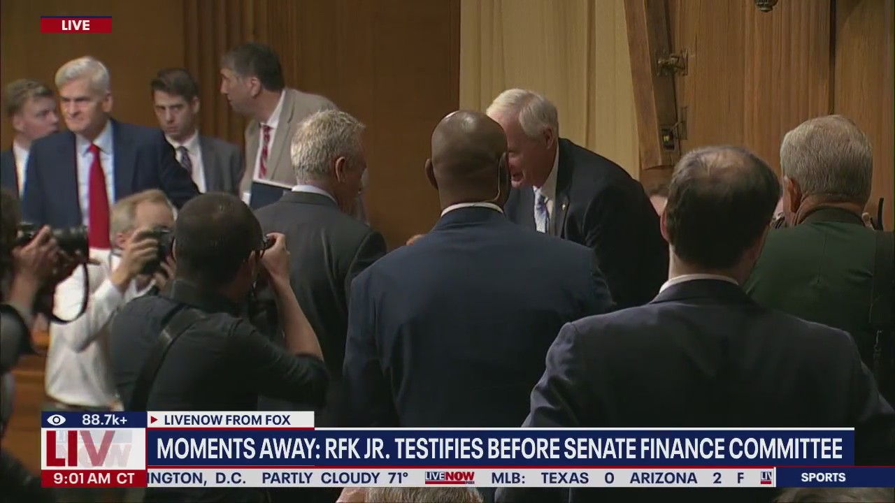 RFK JR. to testify before Senate Finance Committee