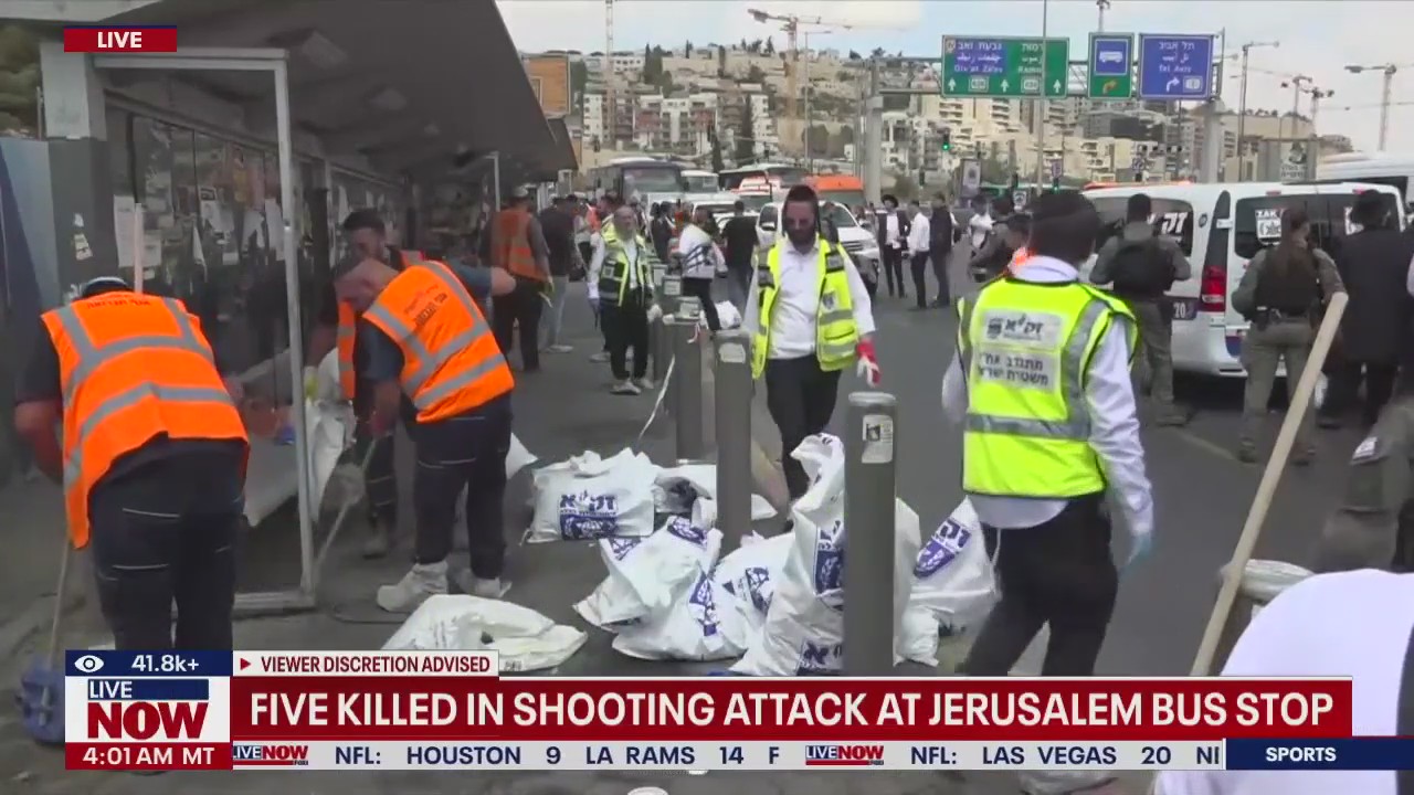 5 killed in shooting attack at Jerusalem bus stop