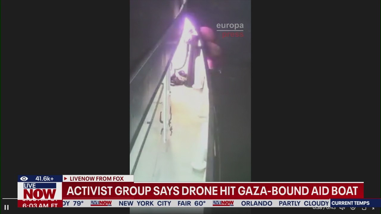 Activist group says drone hit Gaza-bound aid boat