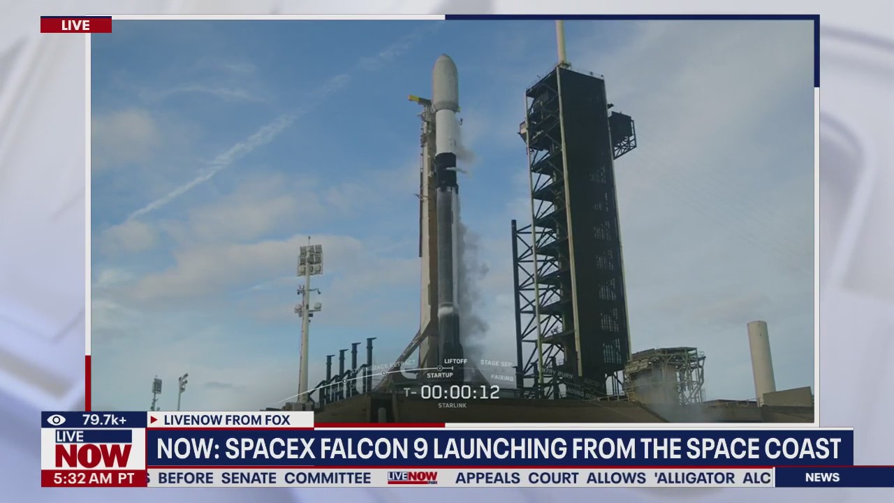 SpaceX Falcon 9 launches from the Space Coast