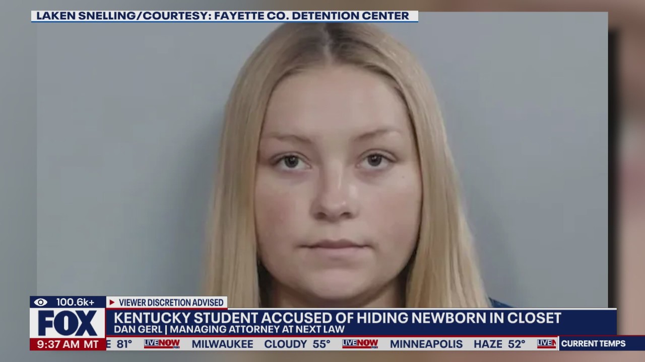 Ky college student hides newborn in closet, police say