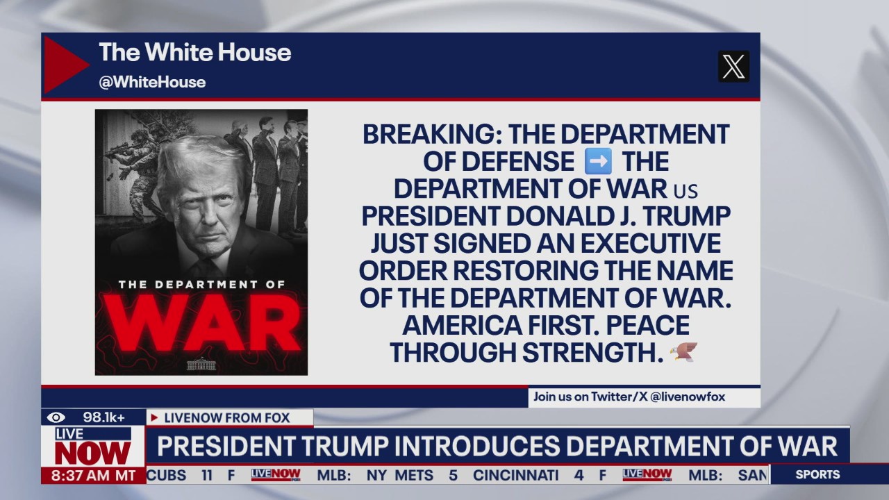 Department Of War: What message does it send?