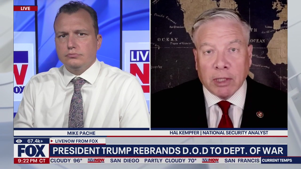 Trump signs order to rebrand Defense Department