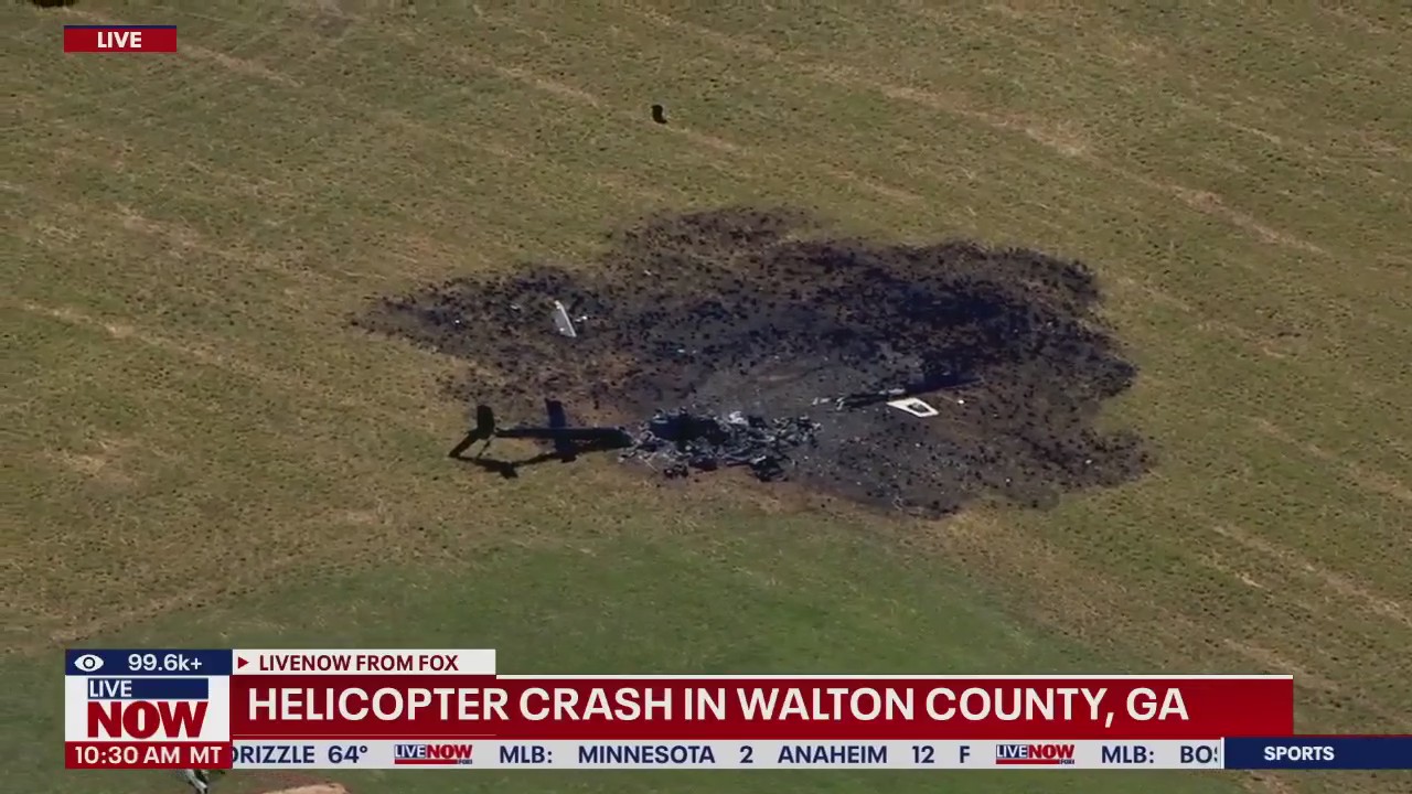 Helicopter crash in Walton County, GA