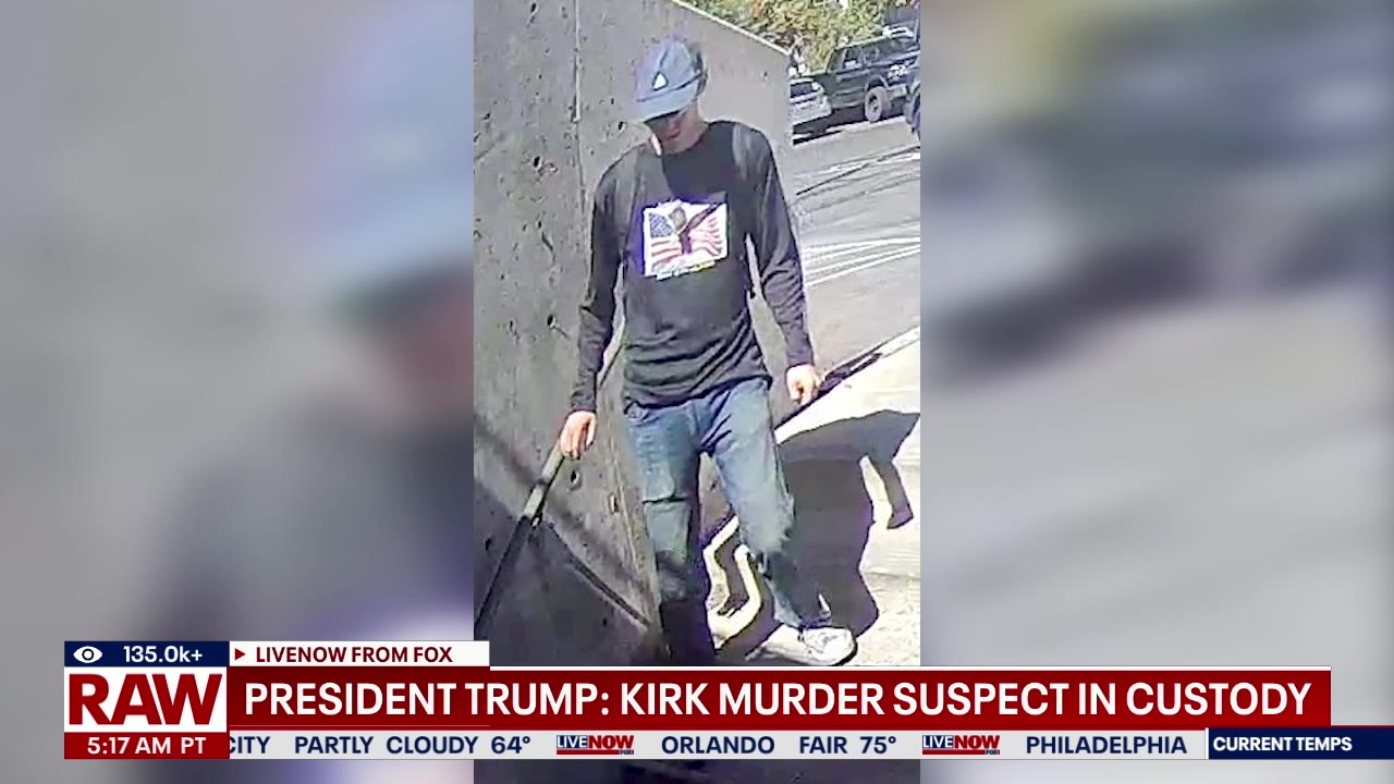 Pres. Trump: Charlie Kirk shooter now in custody