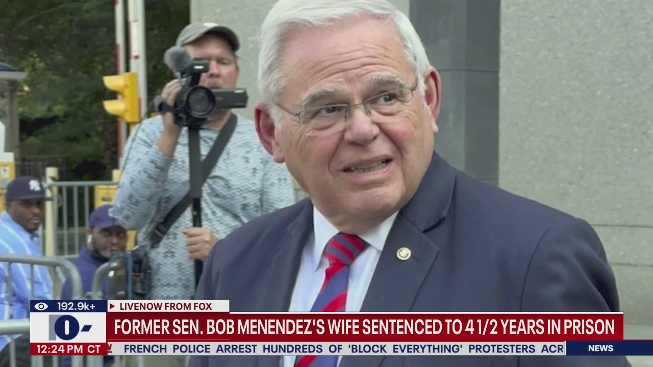 Bob Menendez's wife sentenced to 4.5 years in prison