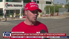 Charlie Kirk?s death: Supporters gather at TPUSA HQ
