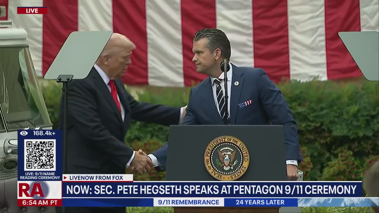 President Trump speaks at 9/11 ceremony