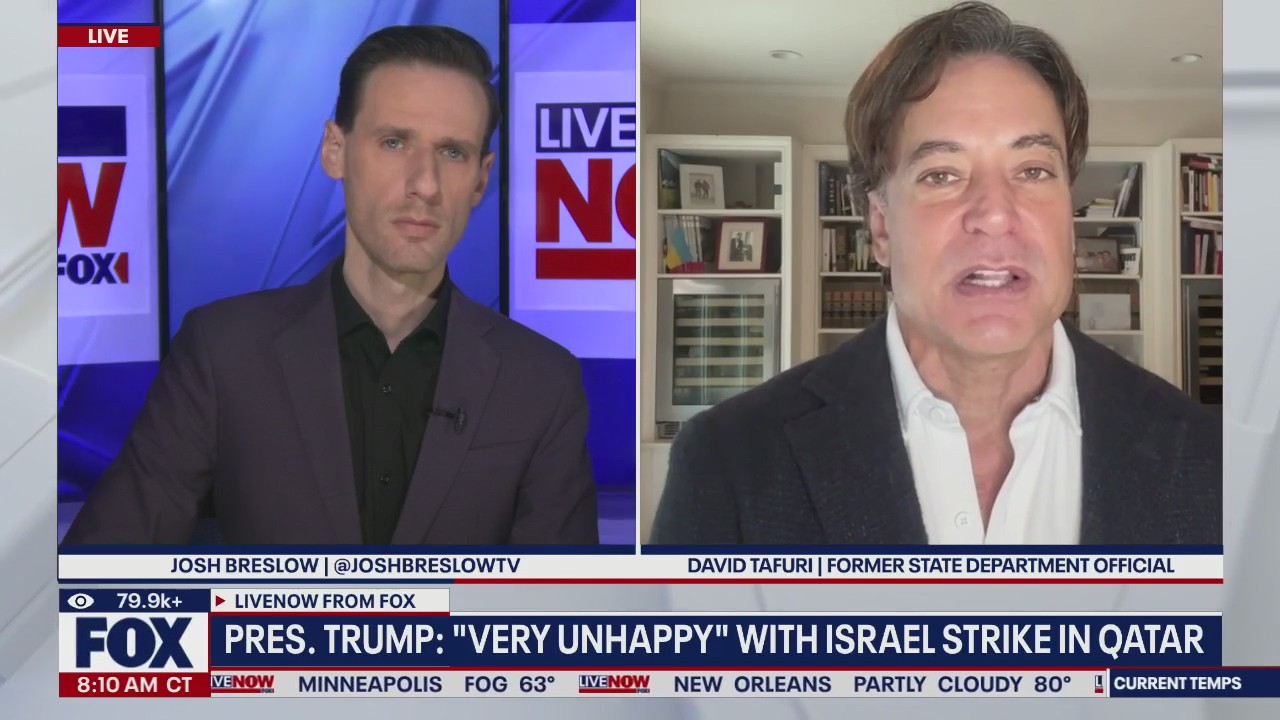 President Trump: "Very unhappy" with strike in Qatar