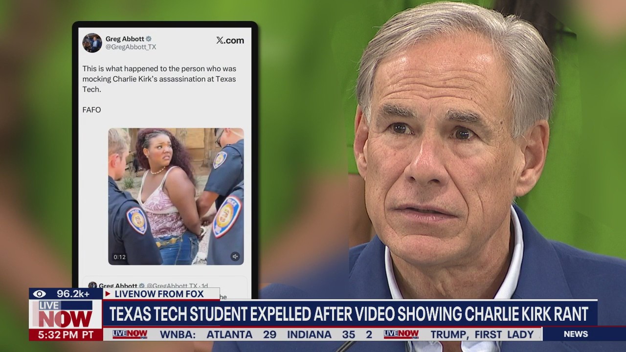 Texas Tech student expelled after Charlie Kirk rant