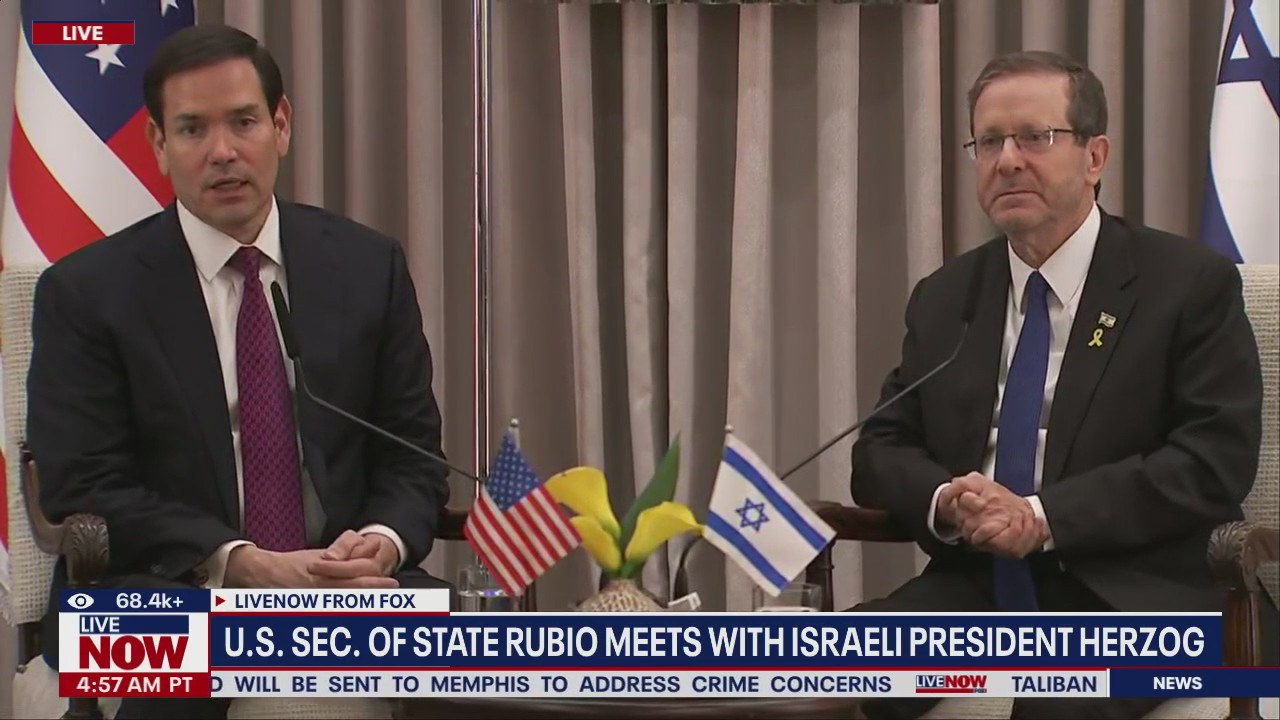 US Sec. Rubio meets with Israeli President