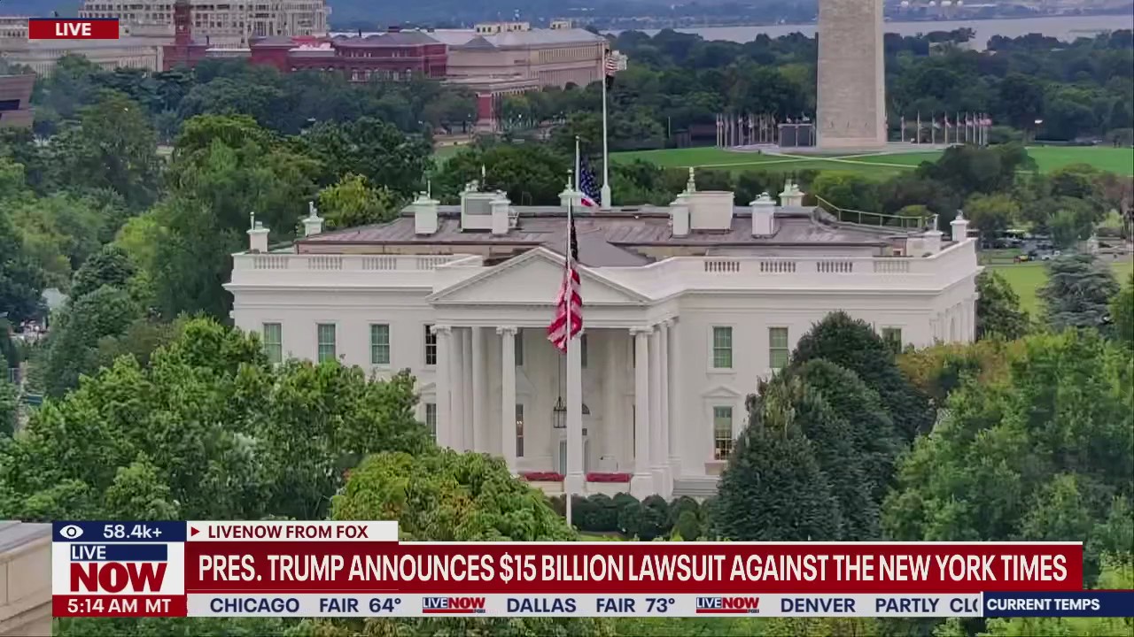 Pres. Trump announces $15B lawsuit against NY Times