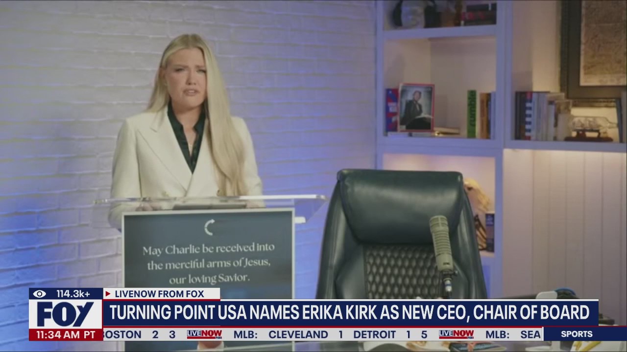 Erika Kirk named new CEO of Turning Point USA