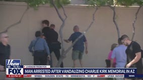 Man arrested for vandalizing Charlie Kirk memorial