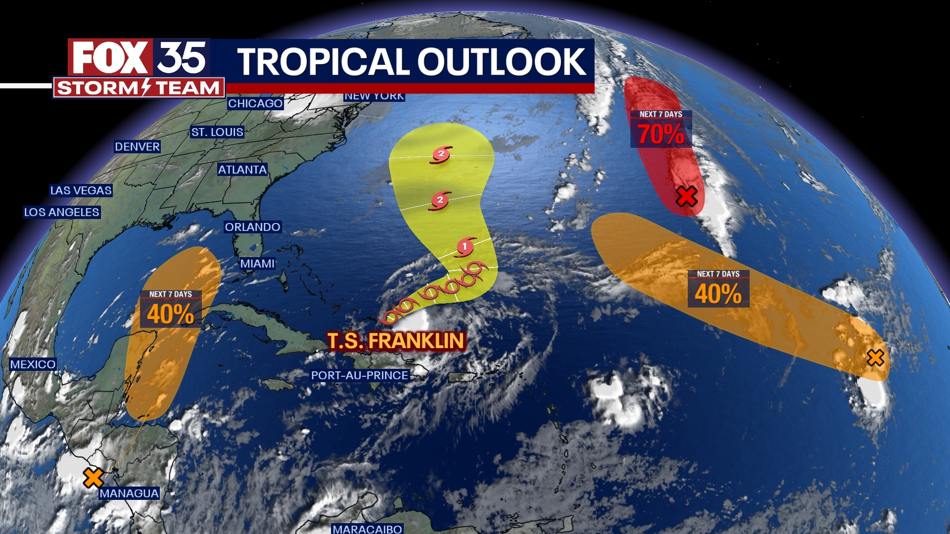 4 tropical systems being watched in Atlantic