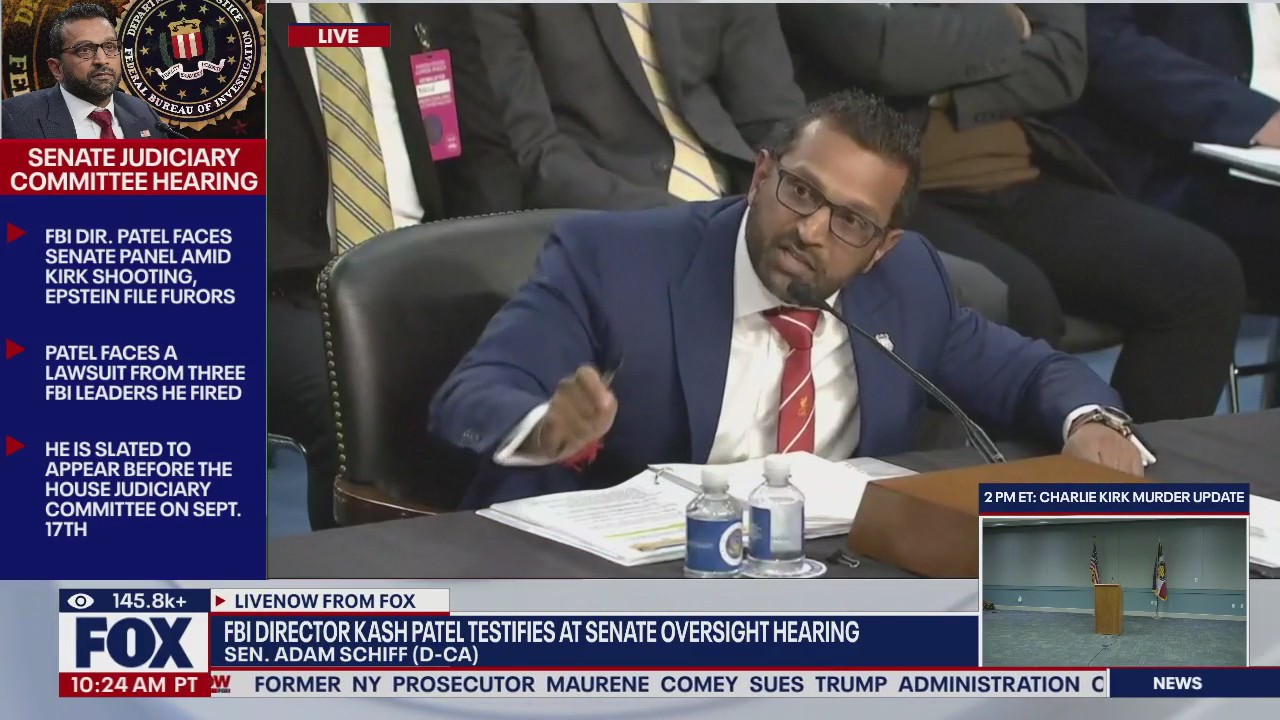 HEATED EXCHANGE: FBI Dir. Patel & Sen. Schiff