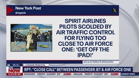 Spirit Airlines plane "too close" to Air Force One