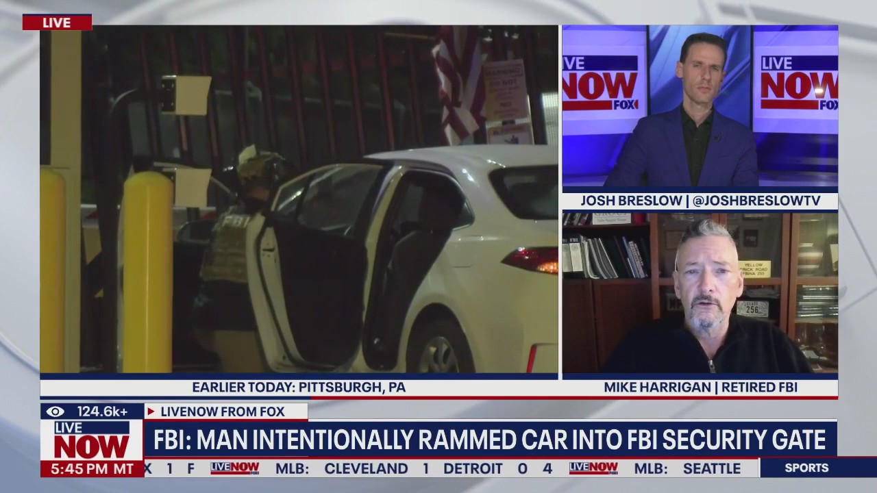 FBI: Man intentionally rammed FBI security gate