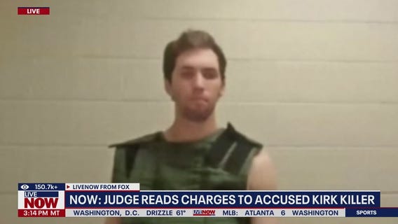 Kirk assassination suspect appears by video from jail