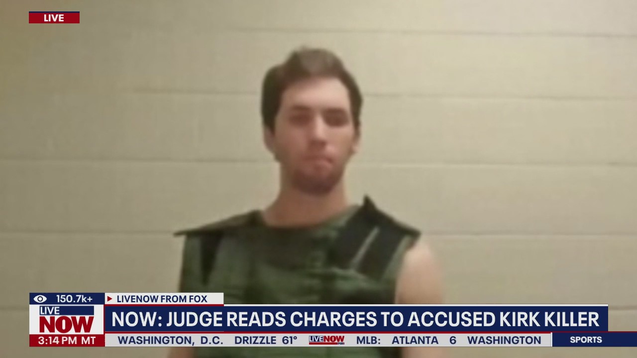 Kirk assassination suspect appears by video from jail