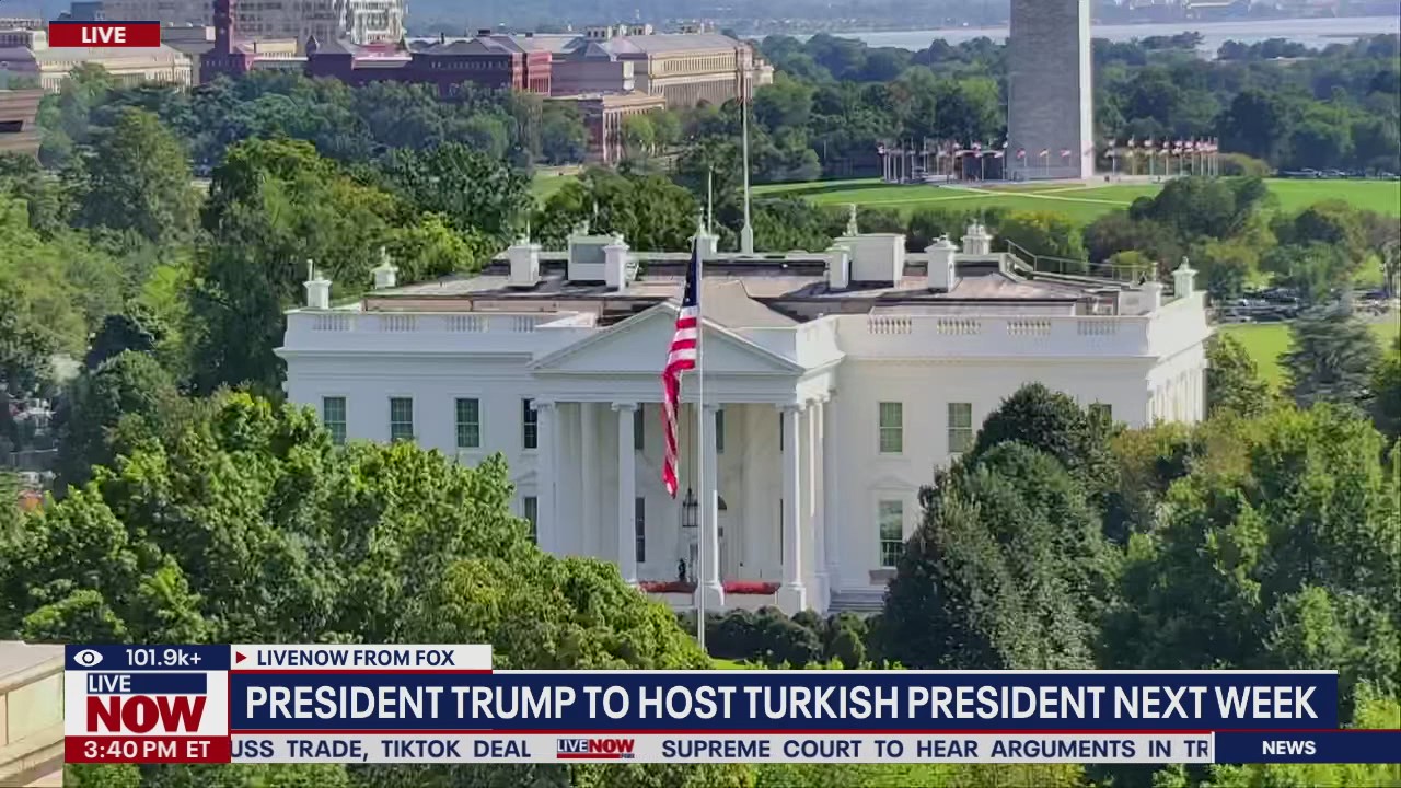 President Trump to host Erdogan at White House