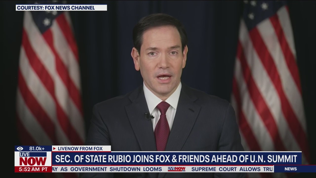 Rubio speaks ahead of UN General Assembly