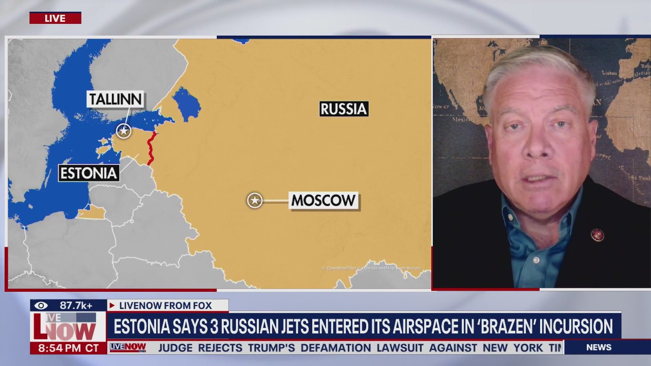 Estonia says 3 Russian jets entered its airspace