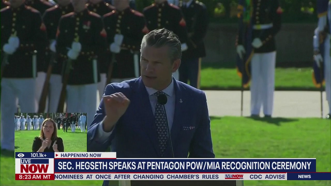 Sec. Hegseth speaks at POW/MIA Recognition Ceremony