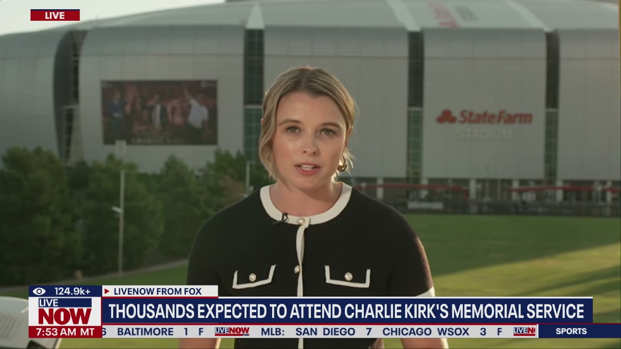 Thousands set to attend Charlie Kirk memorial