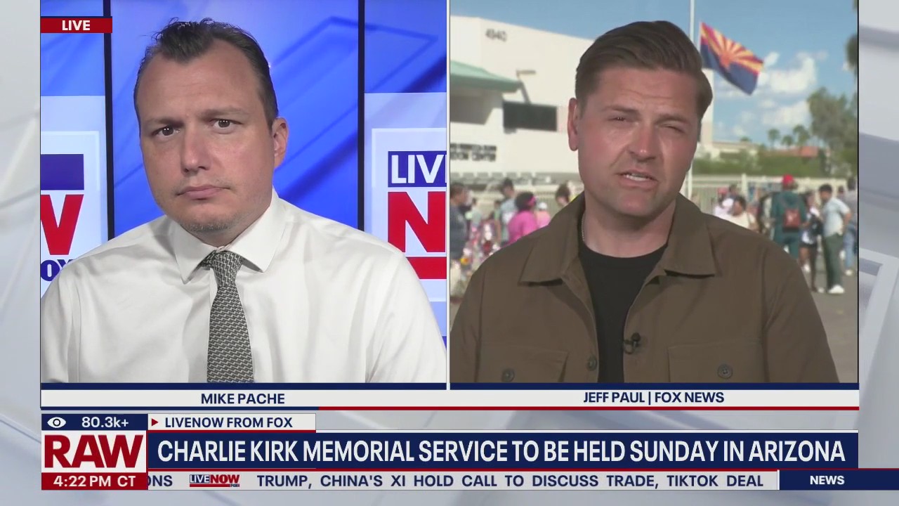 Charlie Kirk memorial service to be held Sunday in AZ