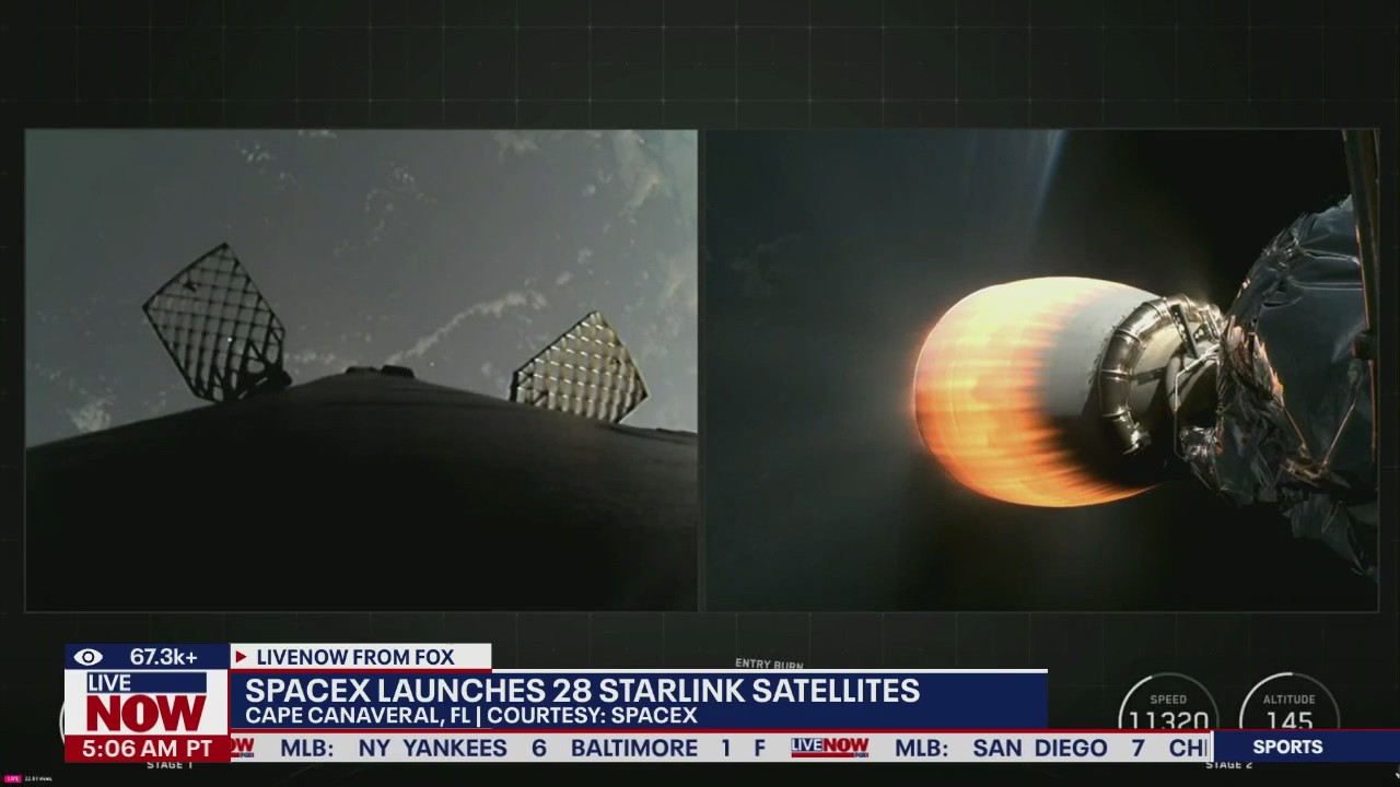 WATCH: SpaceX launches batch of Starlink satellites