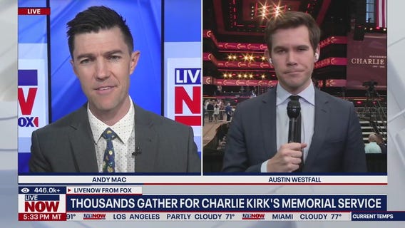 Thousands exit State Farm Stadium after Kirk memorial