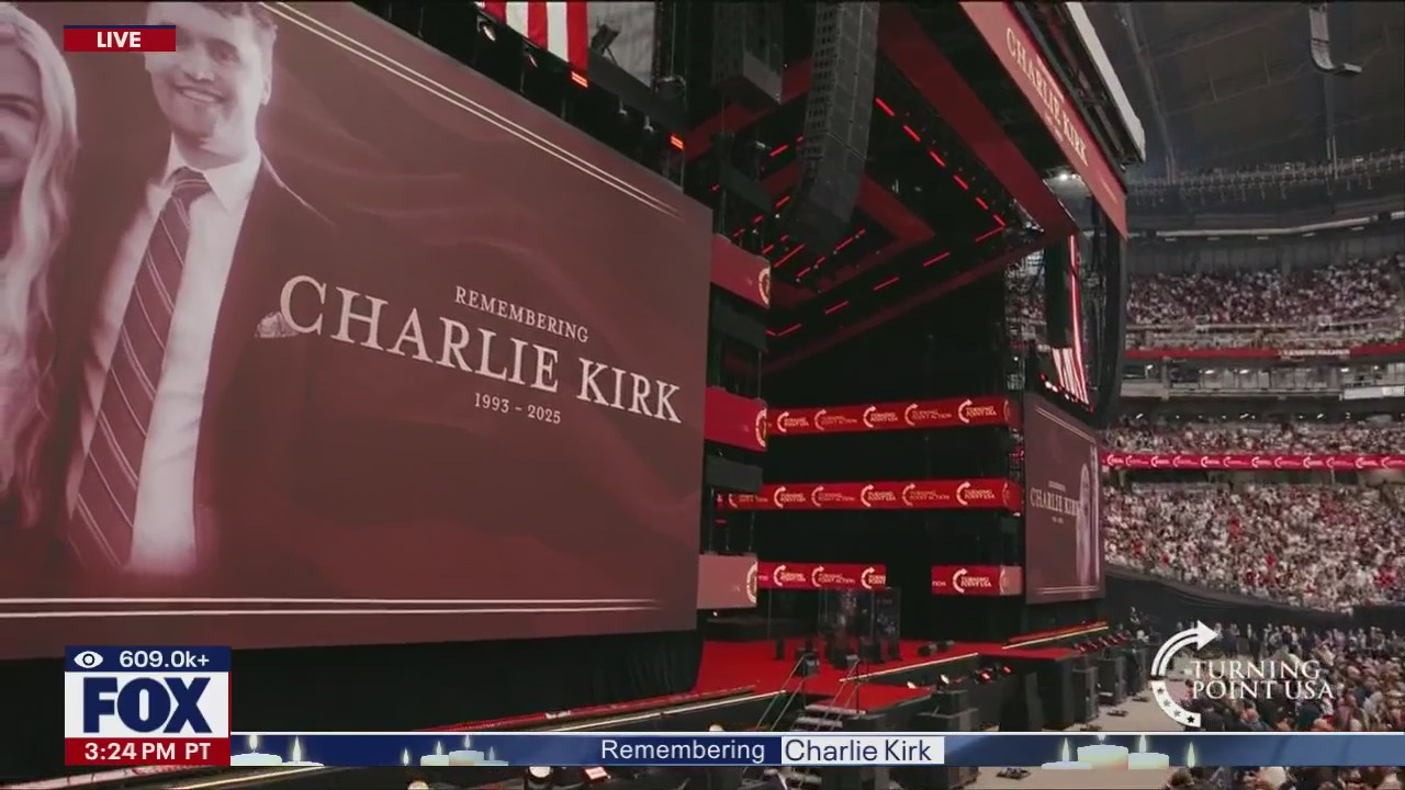 Pres. Trump honors Charlie Kirk, speaks at memorial