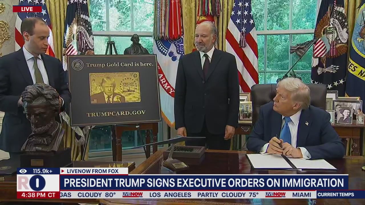 President Trump signs 'gold card' executive order