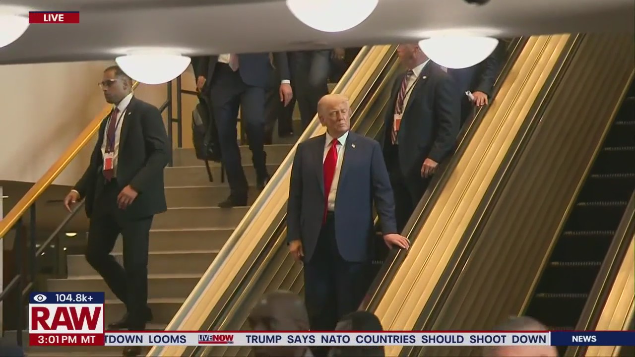 Trump departs UN, escalator back in service