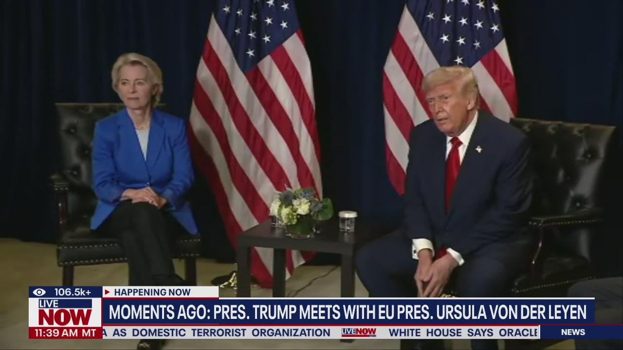 Trump meets with Ursula von der Leyen at UNGA