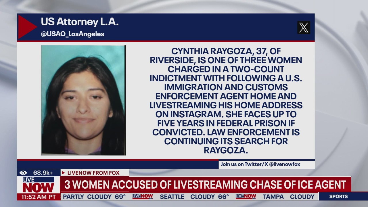 3 women accused of livestreaming chase of ICE agent