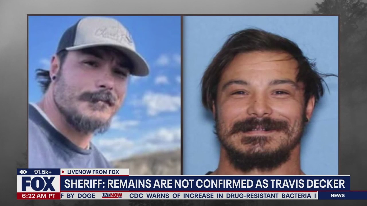 Sheriff: remains are not confirmed as Travis Decker