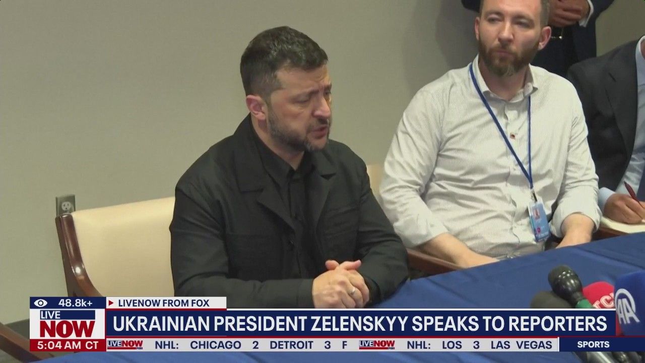 Ukraine President Zelenskyy on talks with Trump