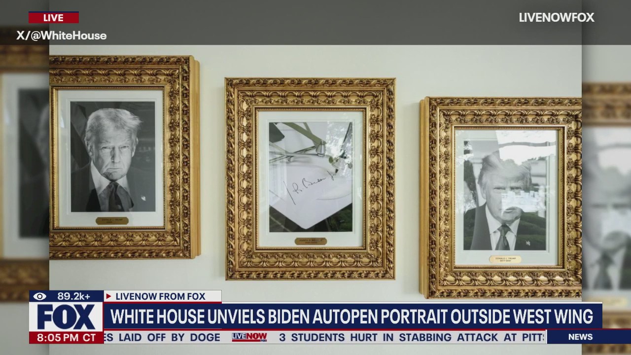 White House unveils Biden autopen portrait
