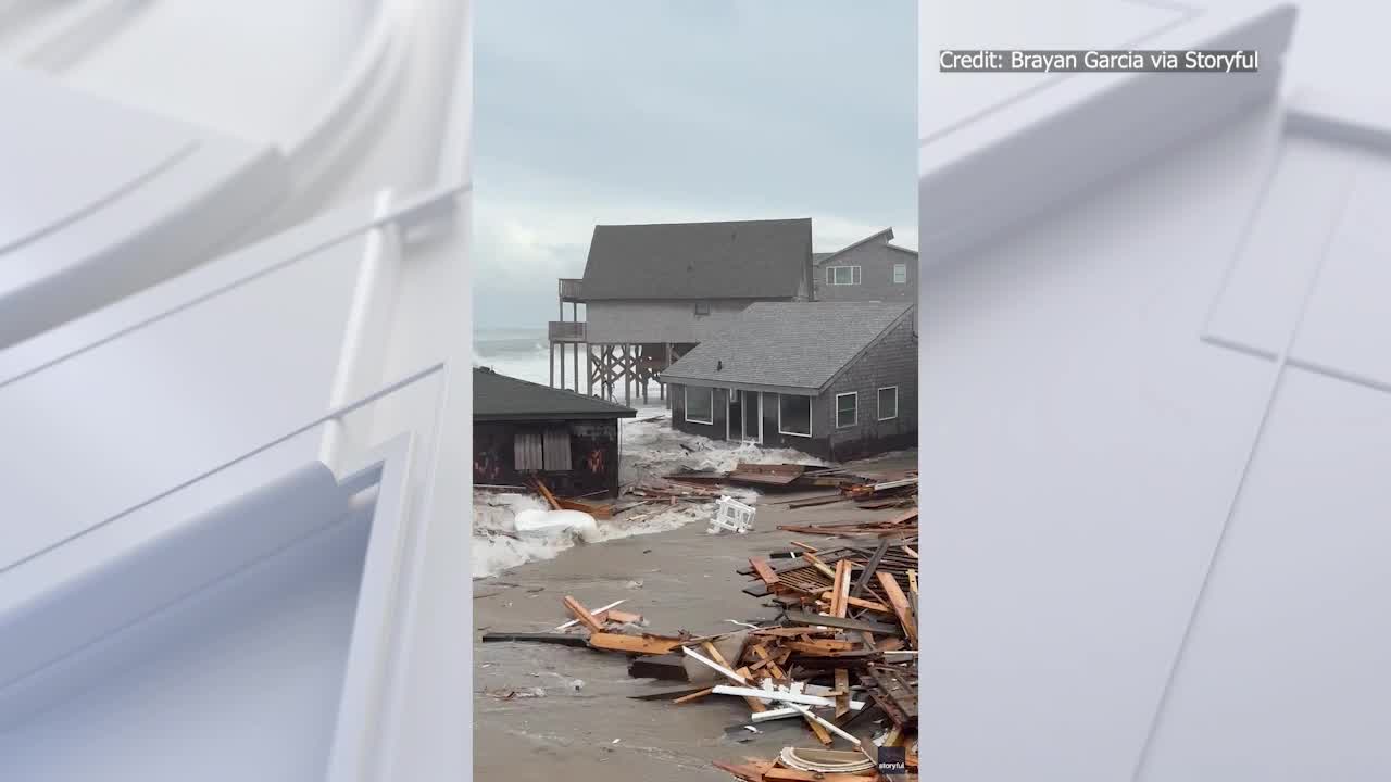 Hurricane Imelda?s powerful surf causes beachfront home to collapse